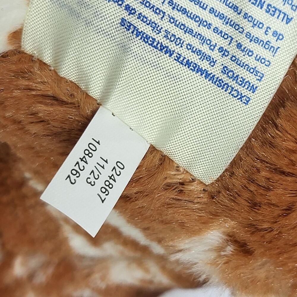 Build A Bear Workshop Longhorn Cow Texas‎ Steer Brown White 2023 Stuffed Plush - Picture 13 of 16